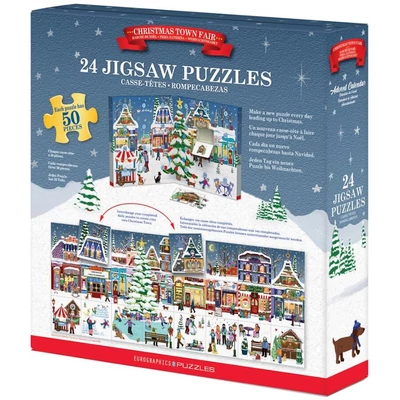 EuroGraphics - 9924-5919 - Christmas Town Fair - Adventi kalendárium puzzle