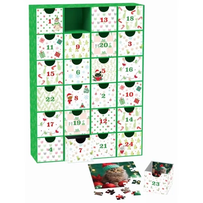EuroGraphics - 8924-5922 - Christmas Whiskers - Adventi kalendárium puzzle