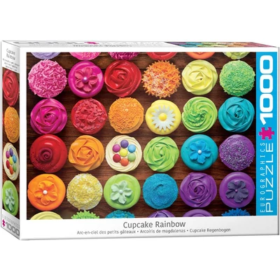 EuroGraphics 6000-5625 - Cupcake Rainbow - 1000 db-os puzzle