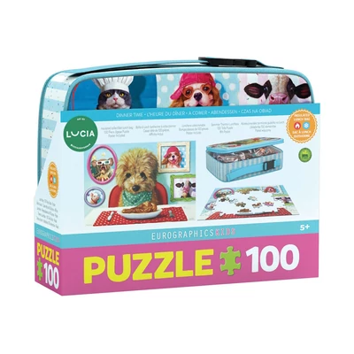 EuroGraphics 9100-5818 - Dinner Time uzsonnás doboz - 100 db-os puzzle