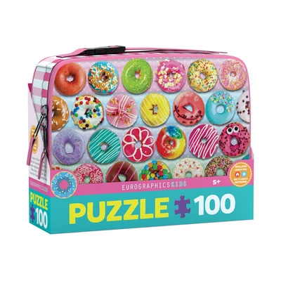 EuroGraphics 9100-5825 - Donuts uzsonnás doboz - 100 db-os puzzle