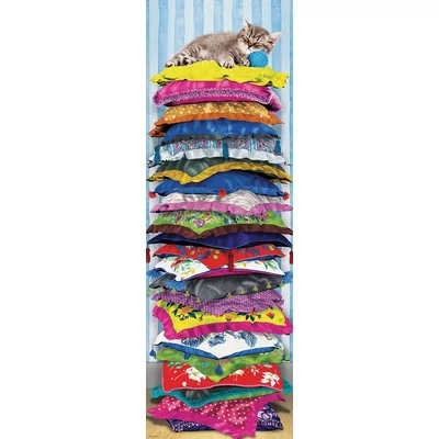 EuroGraphics 6010-5631 - Panoráma puzzle - Fluffy Kitty on Pillows - 1000 db-os puzzle