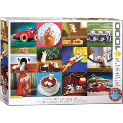 EuroGraphics 6000-5695 - Funny Mice - 1000 db-os puzzle