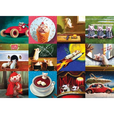 EuroGraphics 6000-5695 - Funny Mice - 1000 db-os puzzle