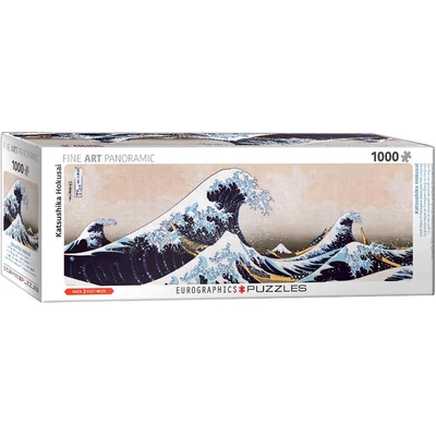 EuroGraphics 6010-5487 - Panoráma puzzle - Great Wave of Kanagawa, Hokusai - 1000 db-os puzzle