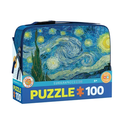 EuroGraphics 9100-1204 - Van Gogh - Starry Night uzsonnás doboz - 100 db-os puzzle