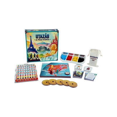 Utazás a Föld körül társasjáték (UDG10002)