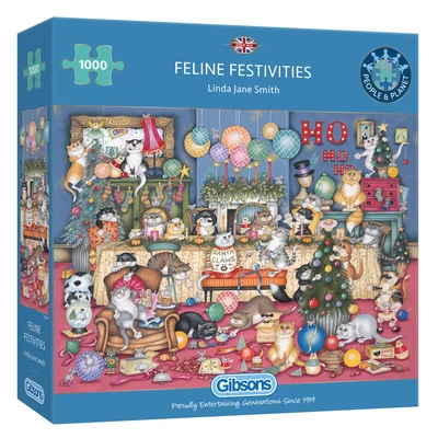 Gibsons G6371 - Feline Festivities - 1000 db-os puzzle