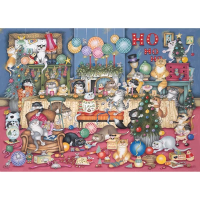 Gibsons G6371 - Feline Festivities - 1000 db-os puzzle
