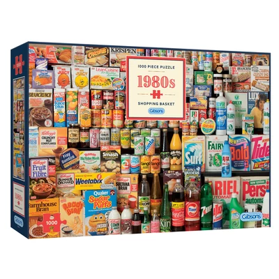 Gibsons G7034 - 1980s Shopping Basket - 1000 db-os puzzle