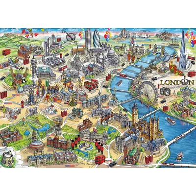 Gibsons G7066 - London Landmarks - 1000 db-os puzzle