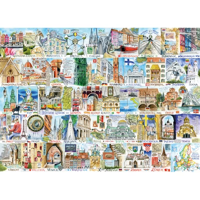 Gibsons G7146 - Sights &amp; Sounds of Europe - 1000 db-os puzzle