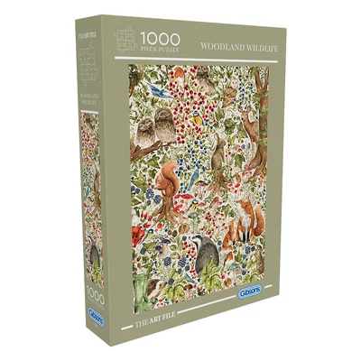 Gibsons G7217 - The Art File - Woodland Wildlife - 1000 db-os puzzle