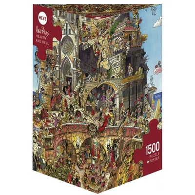 Heye 29118 - Triangular puzzle - Heaven and Hell, Pades - 1500 db-os puzzle