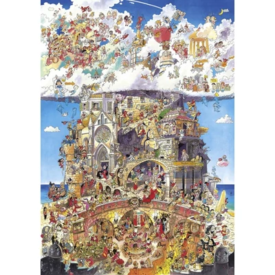 Heye 29118 - Triangular puzzle - Heaven and Hell, Pades - 1500 db-os puzzle