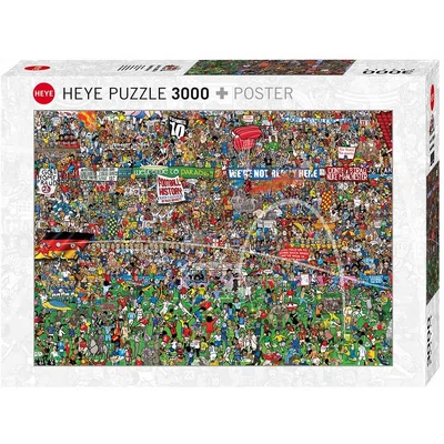 Heye 29205 - Football History - 3000 db-os puzzle