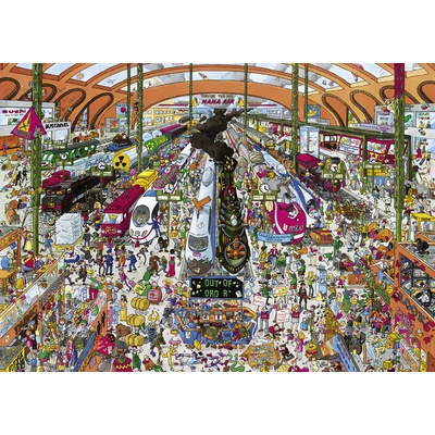 Heye 29730 - Triangular puzzle - Vasútállomás, Schöne - 2000 db-os puzzle 