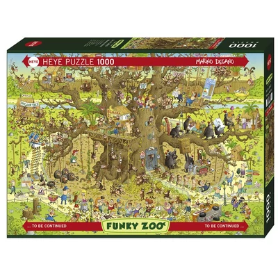 Heye 29833 - Funky Zoo - Monkey Habitat, Degano - 1000 db-os puzzle