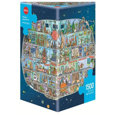 Heye 29841- Triangular puzzle - Spaceship, Adolfsson - 1500 db-os puzzle
