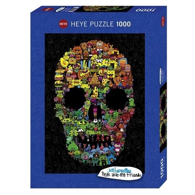 Heye 29850 - Doodle Skull, Burgerman - 1000 db-os puzzle