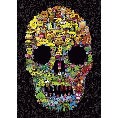 Heye 29850 - Doodle Skull, Burgerman - 1000 db-os puzzle