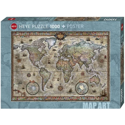 Heye 29871 - Retro World, Zigic - 1000 db-os puzzle