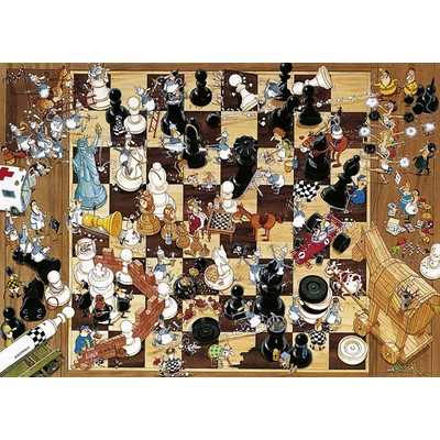 Heye 8793 - Triangular puzzle - Fekete vagy fehér, Degano - 1000 db-os puzzle