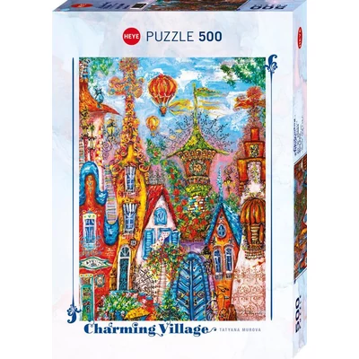Heye 30064 - Charming Village - Blue Gate - 500 db-os puzzle