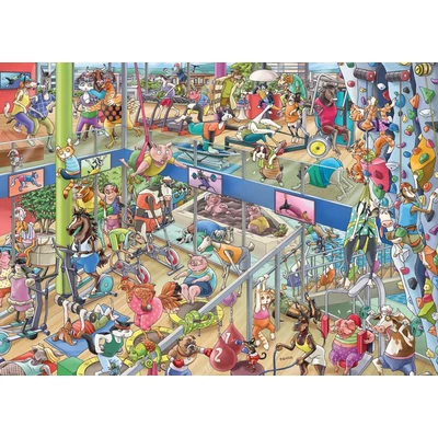 Heye 30084 - Triangular puzzle - Pet Gym - 1000 db-os puzzle