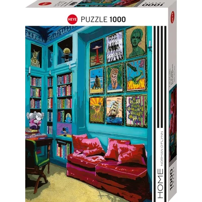 Heye 30082 - Room With Red Sofa - 1000 db-os puzzle