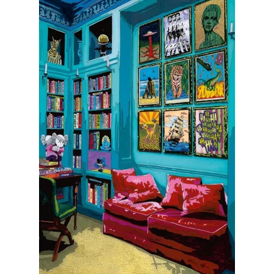 Heye 30082 - Room With Red Sofa - 1000 db-os puzzle