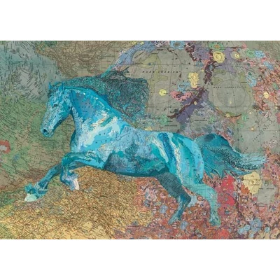 Heye 30092 -  Map Art - Horse - 2000 db-os puzzle