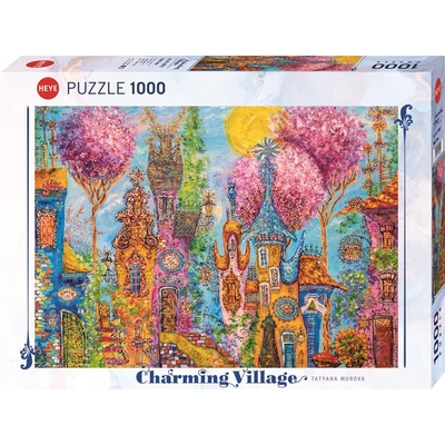 Heye 30012 - Charming Village - Pink Trees, Tatyana Murovas - 1000 db-os puzzle