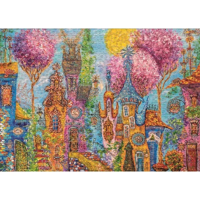 Heye 30012 - Charming Village - Pink Trees, Tatyana Murovas - 1000 db-os puzzle
