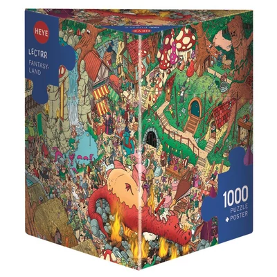 Heye 30021 - Triangular puzzle - Fantasyland, Lectrr - 1000 db-os puzzle