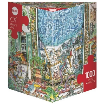 Heye 29932 - Artist&#039;s Mind - 1000 db-os Triangular puzzle