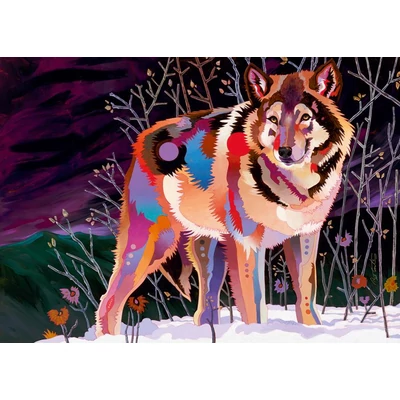Heye 29939 - Precious Animals - Night Wolf, Coonts - 1000 db-os puzzle