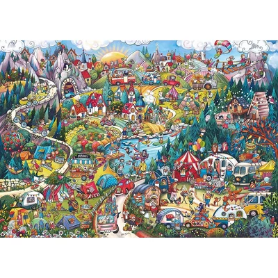 Heye 29930 - Mozgalmas hétvége - 2000 db-os Triangular puzzle