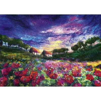 Heye 29917 - Felted Art - Sundown Poppies - 1000 db-os puzzle