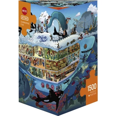 Heye 29925- Triangular puzzle - Submarine Fun, Oesterle - 1500 db-os puzzle