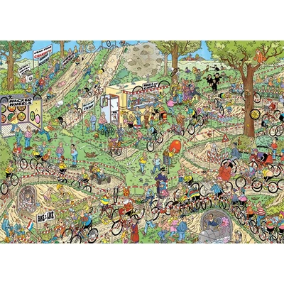 Jumbo 19174 - Jan Van Haasteren - Kerékpáros verseny - 1000 db-os puzzle