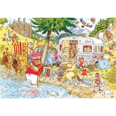 Jumbo 25016 - Wasgij Mystery - Retro camping - 1000 db-os puzzle