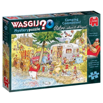 Jumbo 25016 - Wasgij Mystery - Retro camping - 1000 db-os puzzle