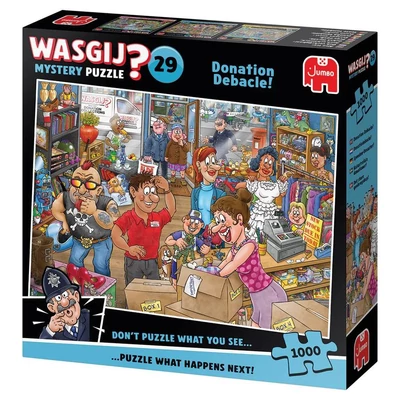 Jumbo 00513 - Wasgij Mystery 29 - Donation Debacle! - 1000 db-os puzzle
