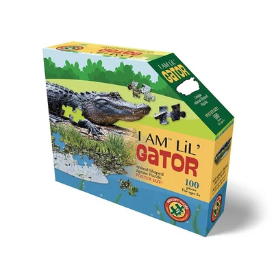 WOW 4021 - Aligátor - 100 db-os Sziluett Junior puzzle