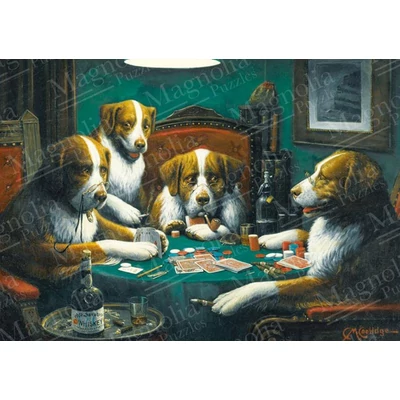 Magnolia 2325 - Dogs Playing Poker - 1000 db-os puzzle