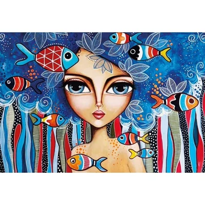 Magnolia 1716 - Lady with Fish - Romi Lerda Special Edition - 1000 db-os puzzle