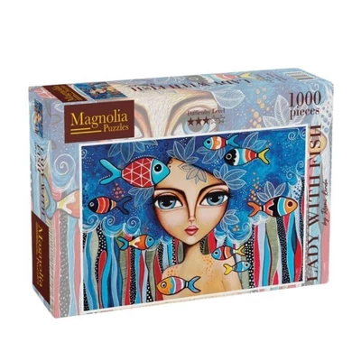Magnolia 1716 - Lady with Fish - Romi Lerda Special Edition - 1000 db-os puzzle