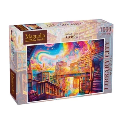 Magnolia 8605 - Library City - Elif Hürdogan Special Edition - 1000 db-os puzzle