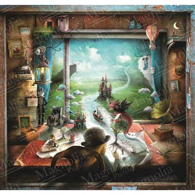 Magnolia 4605 - Grandma&#039;s Desk - Alexander Jansson Special Edition - 1023 db-os Square puzzle